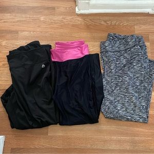 3 pair of 2xl workout leggings, Reebok, Adore Me & Jockey